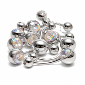 silver uni color rhinestone