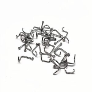 pigtail stainless stud nose rings