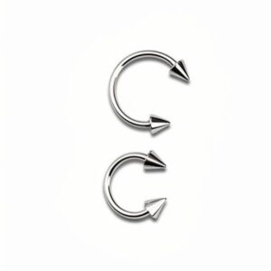 spike horseshoe nose ring