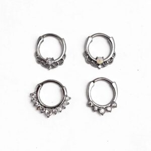 silver plated plain septum