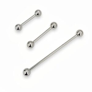 plain silver barbels